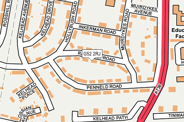 G52 2RJ map - OS OpenMap – Local (Ordnance Survey)