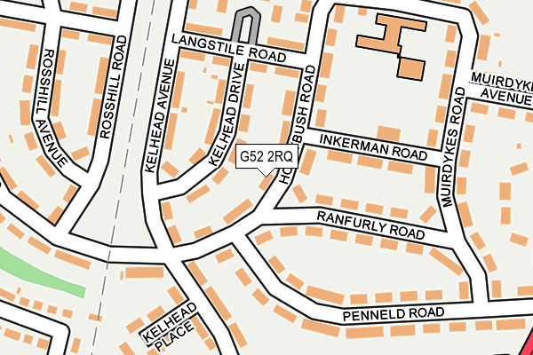 G52 2RQ map - OS OpenMap – Local (Ordnance Survey)