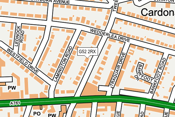 G52 2RX map - OS OpenMap – Local (Ordnance Survey)