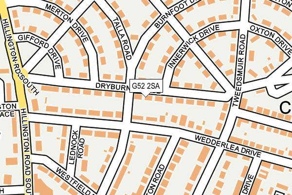 G52 2SA map - OS OpenMap – Local (Ordnance Survey)