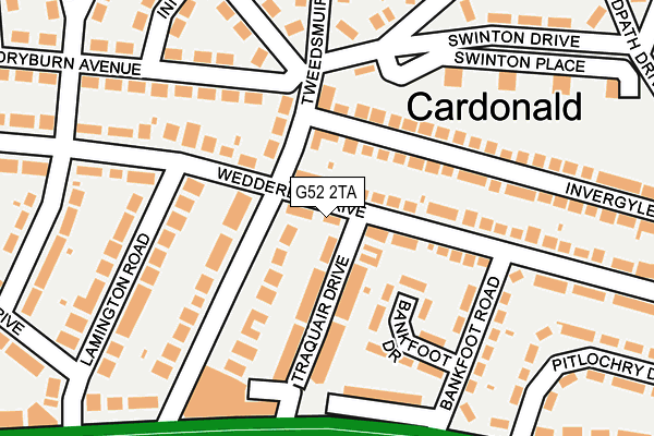 G52 2TA map - OS OpenMap – Local (Ordnance Survey)