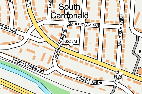 G52 3AT map - OS OpenMap – Local (Ordnance Survey)