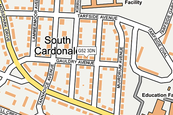 G52 3DN map - OS OpenMap – Local (Ordnance Survey)