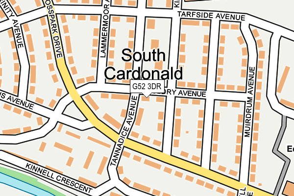 G52 3DR map - OS OpenMap – Local (Ordnance Survey)