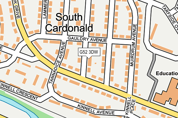 G52 3DW map - OS OpenMap – Local (Ordnance Survey)