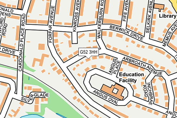 G52 3HH map - OS OpenMap – Local (Ordnance Survey)