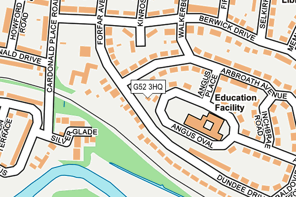 G52 3HQ map - OS OpenMap – Local (Ordnance Survey)