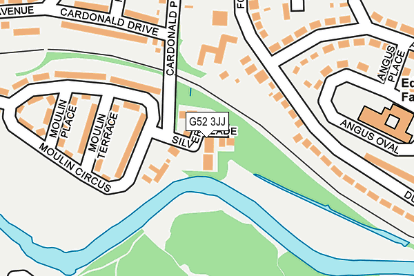 G52 3JJ map - OS OpenMap – Local (Ordnance Survey)