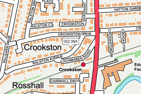 G52 3NA map - OS OpenMap – Local (Ordnance Survey)