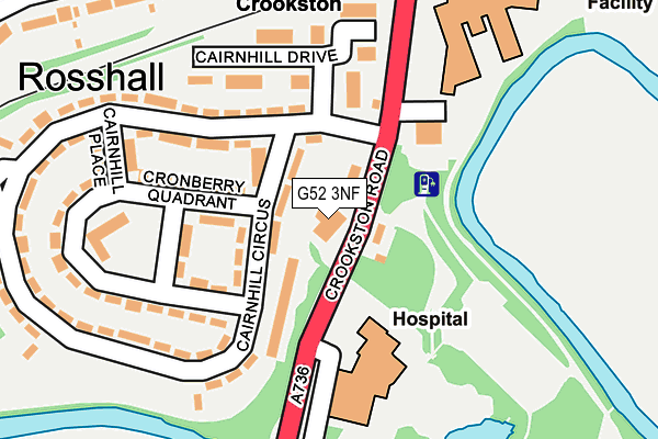 G52 3NF map - OS OpenMap – Local (Ordnance Survey)