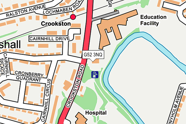 G52 3NQ map - OS OpenMap – Local (Ordnance Survey)