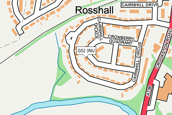 G52 3NU map - OS OpenMap – Local (Ordnance Survey)