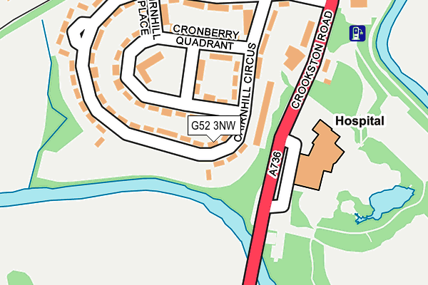 G52 3NW map - OS OpenMap – Local (Ordnance Survey)