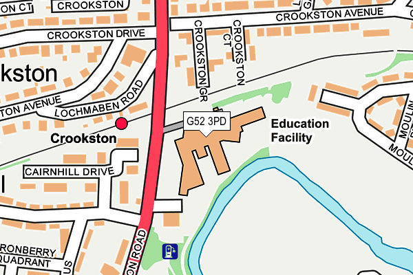 G52 3PD map - OS OpenMap – Local (Ordnance Survey)