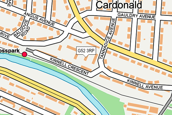 G52 3RP map - OS OpenMap – Local (Ordnance Survey)