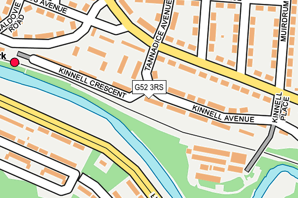 G52 3RS map - OS OpenMap – Local (Ordnance Survey)