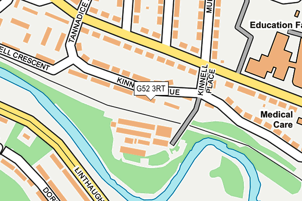 G52 3RT map - OS OpenMap – Local (Ordnance Survey)