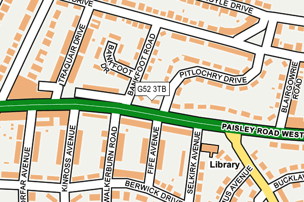 G52 3TB map - OS OpenMap – Local (Ordnance Survey)