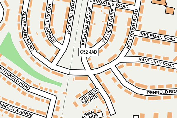 G52 4AD map - OS OpenMap – Local (Ordnance Survey)
