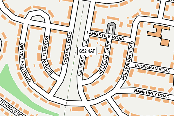 G52 4AF map - OS OpenMap – Local (Ordnance Survey)