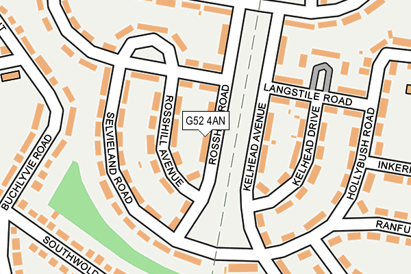 G52 4AN map - OS OpenMap – Local (Ordnance Survey)
