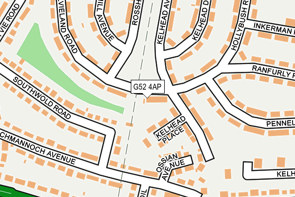 G52 4AP map - OS OpenMap – Local (Ordnance Survey)
