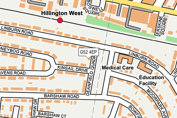 G52 4EP map - OS OpenMap – Local (Ordnance Survey)