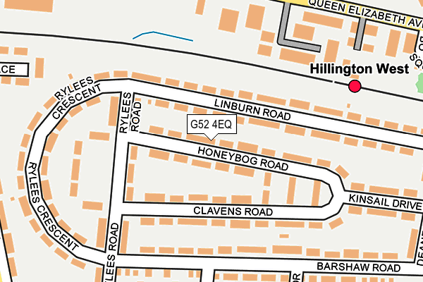 G52 4EQ map - OS OpenMap – Local (Ordnance Survey)