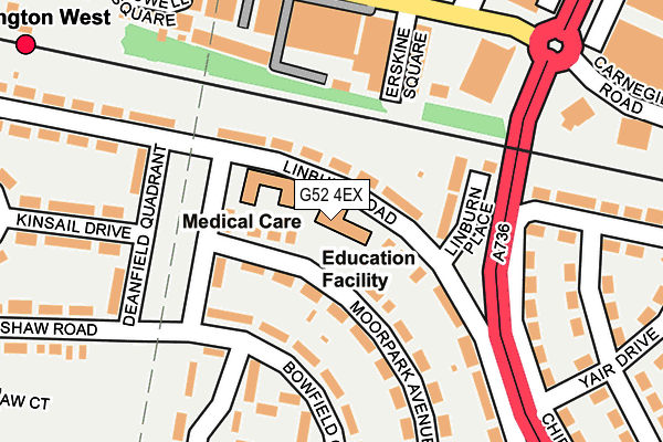 G52 4EX map - OS OpenMap – Local (Ordnance Survey)