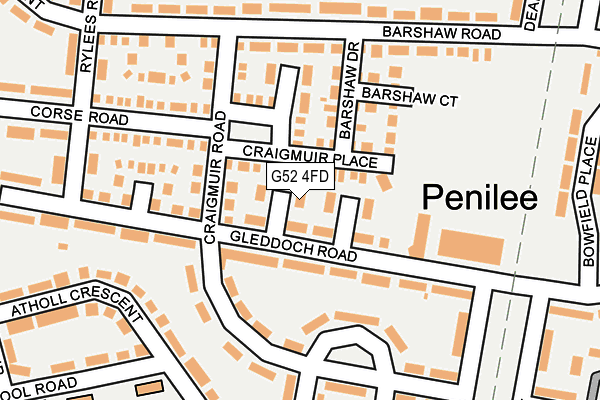 G52 4FD map - OS OpenMap – Local (Ordnance Survey)