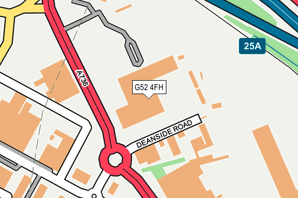 G52 4FH map - OS OpenMap – Local (Ordnance Survey)