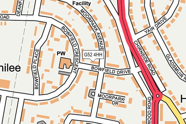 G52 4HH map - OS OpenMap – Local (Ordnance Survey)