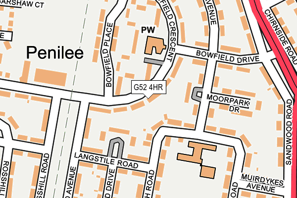 G52 4HR map - OS OpenMap – Local (Ordnance Survey)