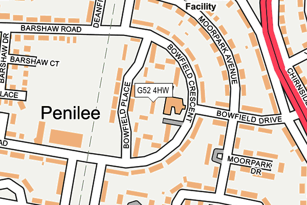 G52 4HW map - OS OpenMap – Local (Ordnance Survey)