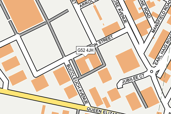 G52 4JH map - OS OpenMap – Local (Ordnance Survey)