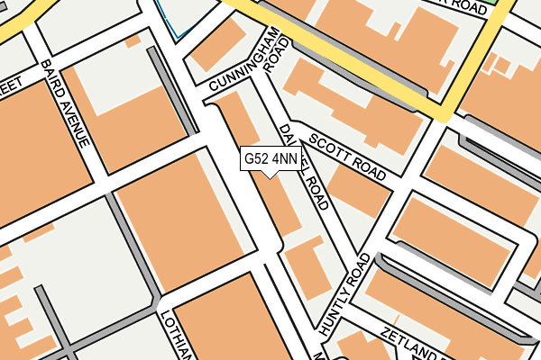 G52 4NN map - OS OpenMap – Local (Ordnance Survey)