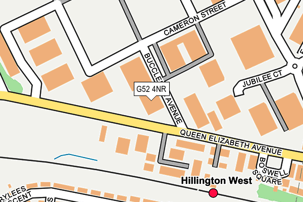 G52 4NR map - OS OpenMap – Local (Ordnance Survey)