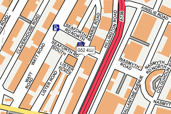 G52 4UJ map - OS OpenMap – Local (Ordnance Survey)