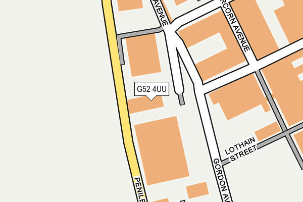 G52 4UU map - OS OpenMap – Local (Ordnance Survey)