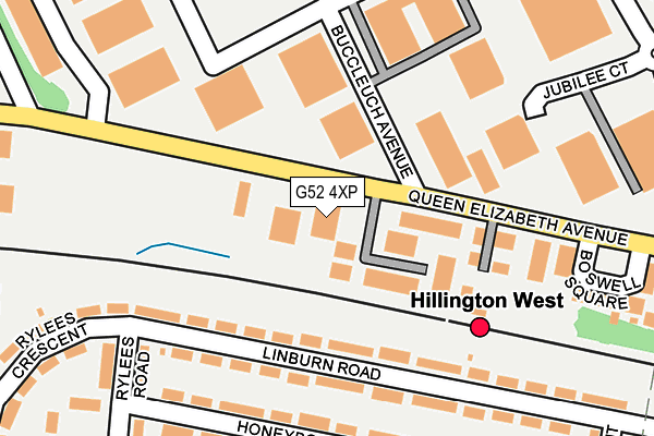 G52 4XP map - OS OpenMap – Local (Ordnance Survey)