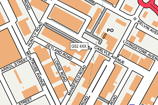 G52 4XX map - OS OpenMap – Local (Ordnance Survey)