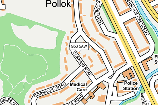 G53 5AW map - OS OpenMap – Local (Ordnance Survey)