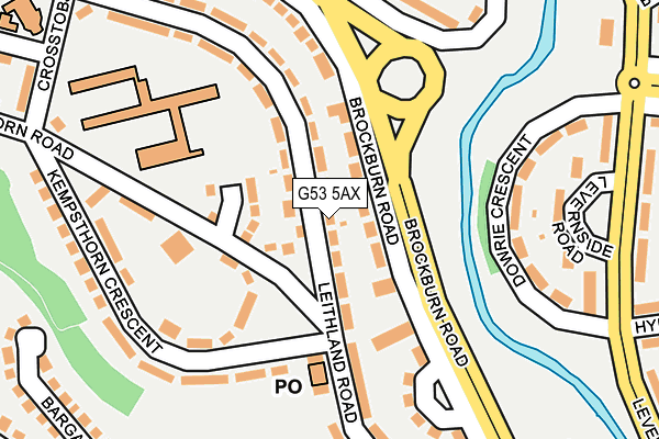 G53 5AX map - OS OpenMap – Local (Ordnance Survey)
