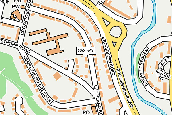 G53 5AY map - OS OpenMap – Local (Ordnance Survey)