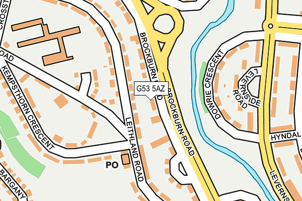 G53 5AZ map - OS OpenMap – Local (Ordnance Survey)