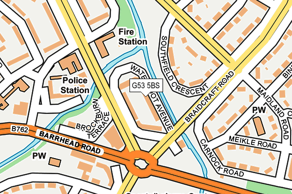 G53 5BS map - OS OpenMap – Local (Ordnance Survey)