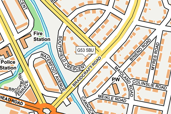 G53 5BU map - OS OpenMap – Local (Ordnance Survey)