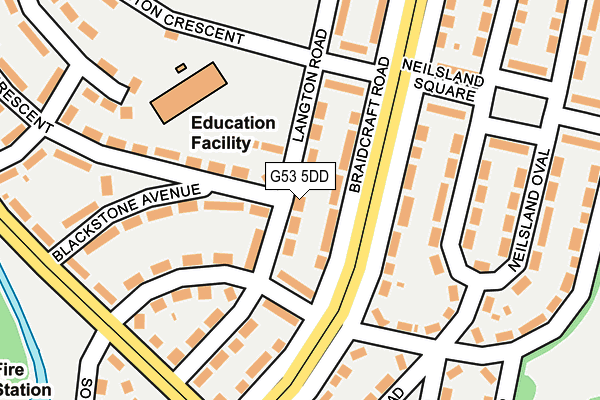 G53 5DD map - OS OpenMap – Local (Ordnance Survey)