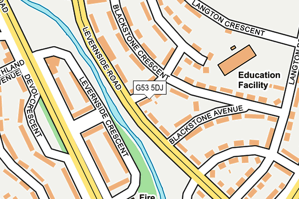 G53 5DJ map - OS OpenMap – Local (Ordnance Survey)