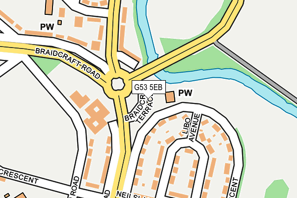 G53 5EB map - OS OpenMap – Local (Ordnance Survey)